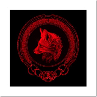 Celtic fox Zodiac Posters and Art